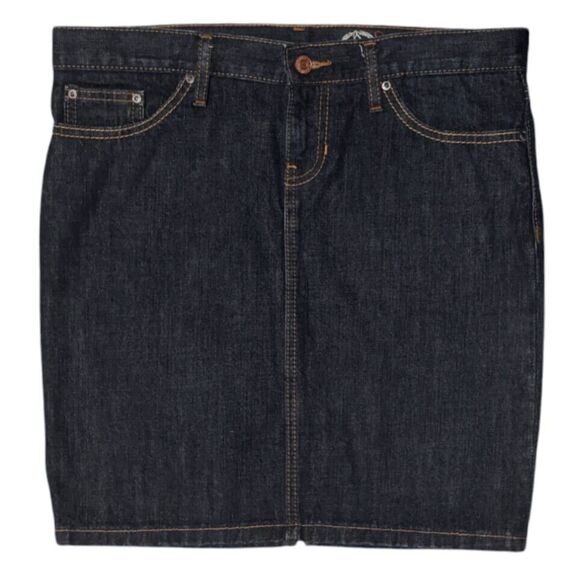 Gap 1969 Womens 6 Denim Skirt 34 in Dark Blue Jean Wash Pencil Y2K Straight - Picture 1 of 5